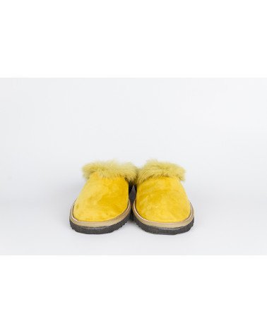 zapatillas destalonadas con pelo