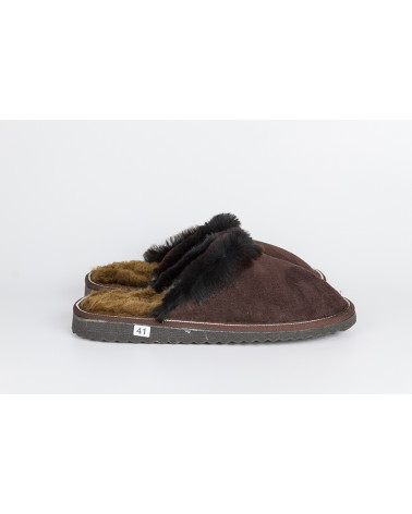 zapatillas destalonadas con pelo