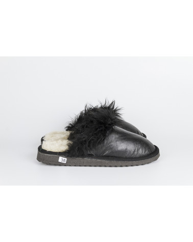 zapatillas destalonadas con pelo