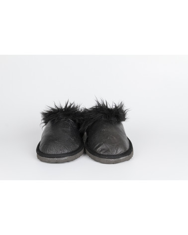 zapatillas destalonadas con pelo