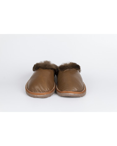 zapatillas destalonadas con pelo