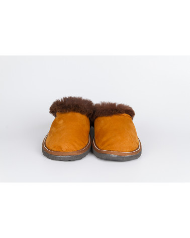 zapatillas destalonadas con pelo