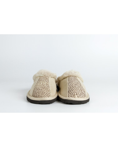 zapatillas destalonadas con pelo