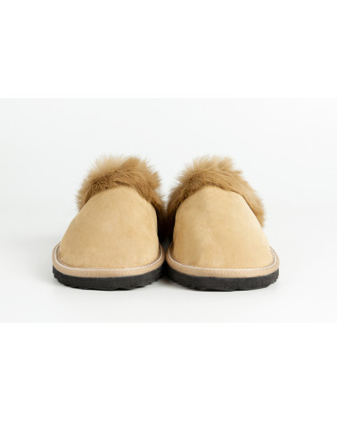 zapatillas destalonadas con pelo