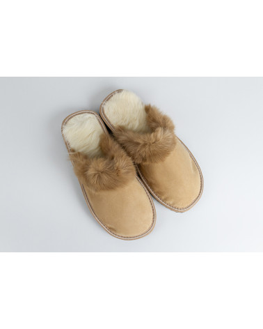 zapatillas destalonadas con pelo