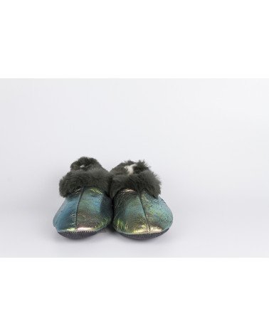 babuchas con borde de pelo