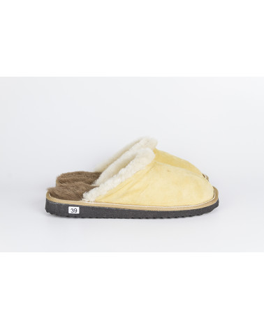 zapatillas destalonadas con pelo