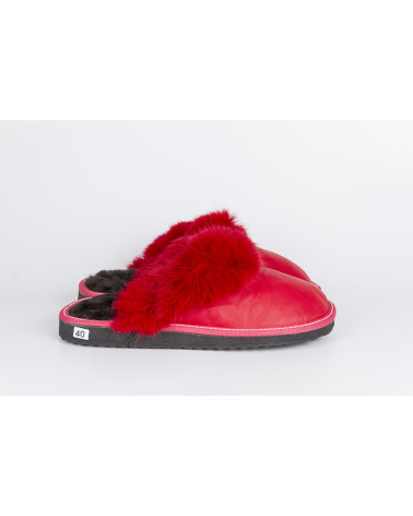 zapatillas destalonadas con pelo