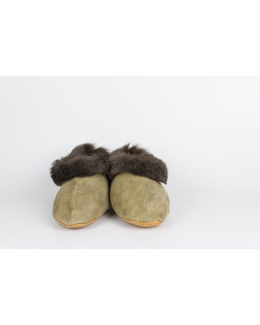 babuchas con borde de pelo