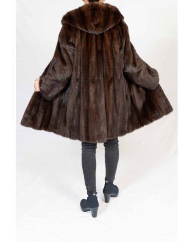 CHAQUETON VISON CON CAPUCHA