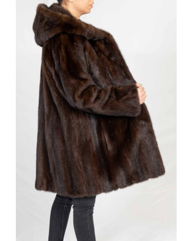 CHAQUETON VISON CON CAPUCHA