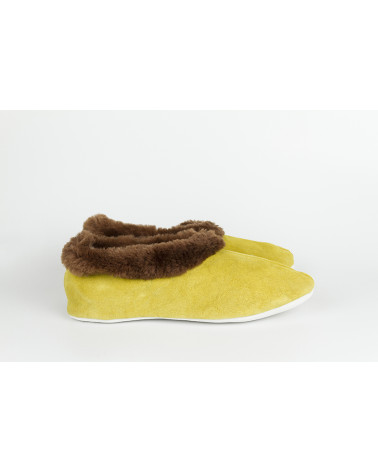 babuchas con borde de pelo