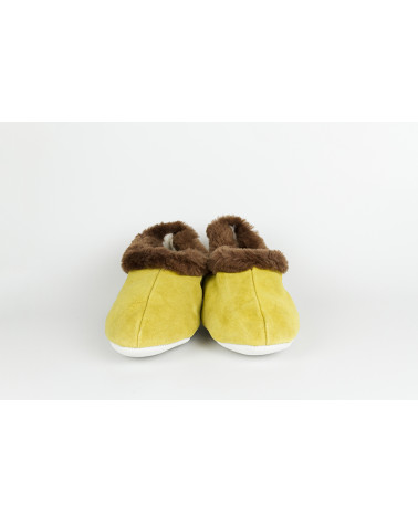 babuchas con borde de pelo