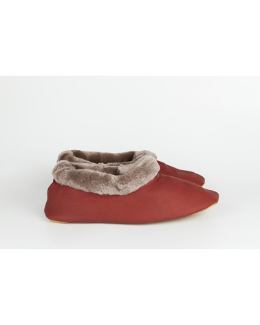 babuchas con borde de pelo