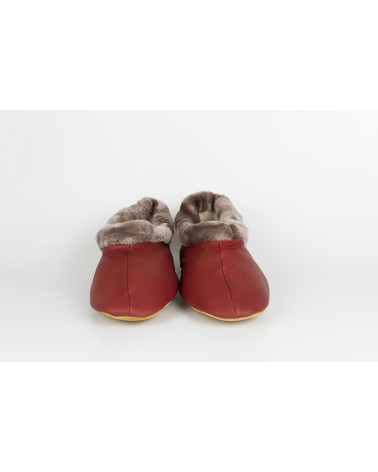 babuchas con borde de pelo