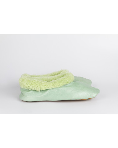 babuchas con borde de pelo