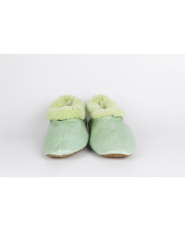 babuchas con borde de pelo