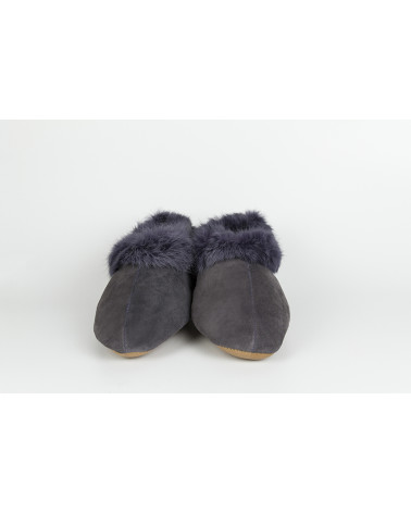 babuchas con borde de pelo