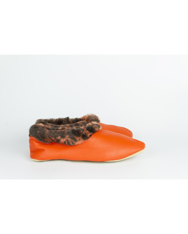babuchas con borde de pelo