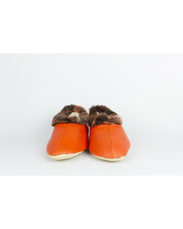 babuchas con borde de pelo