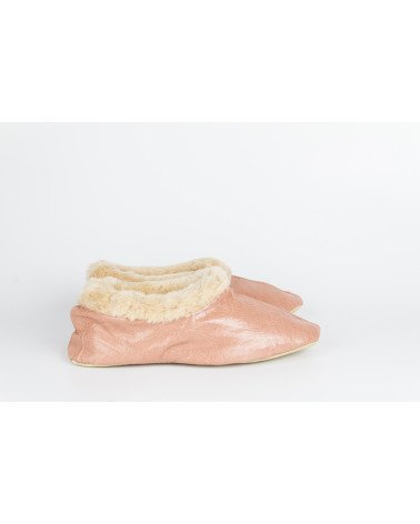 babuchas con borde de pelo