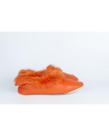 babuchas con borde de pelo