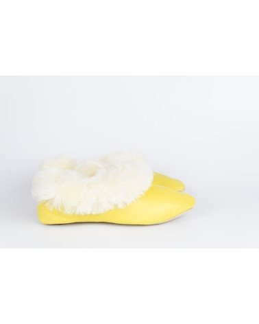 babuchas con borde de pelo
