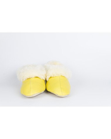 babuchas con borde de pelo