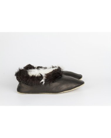 babuchas con borde de pelo