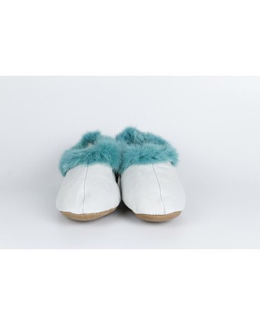babuchas con borde de pelo