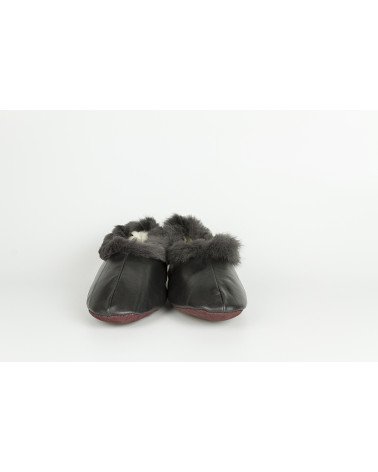 babuchas con borde de pelo