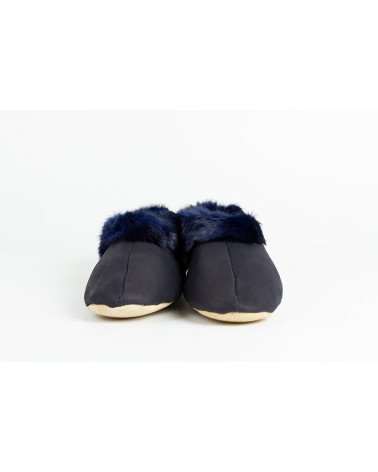 babuchas con borde de pelo