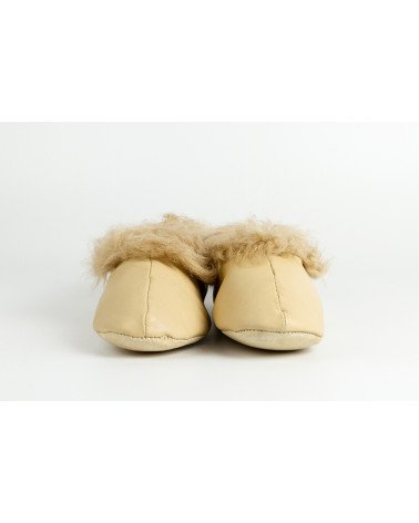 babuchas con borde de pelo