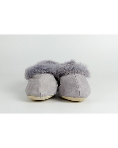 babuchas con borde de pelo