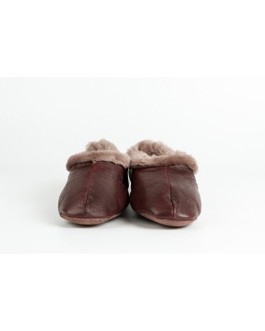 babuchas con borde de pelo