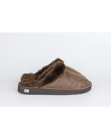 zapatillas destalonadas con pelo