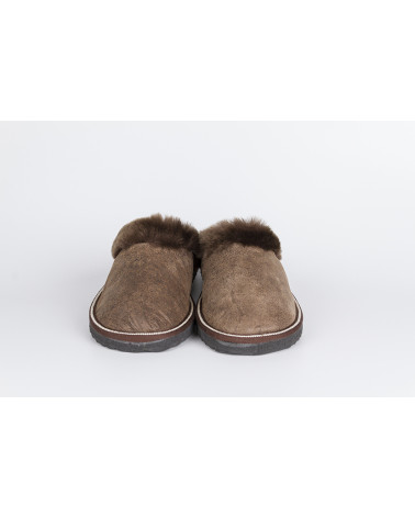 zapatillas destalonadas con pelo