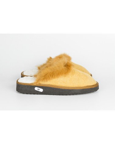 zapatillas destalonadas con pelo