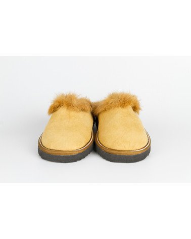zapatillas destalonadas con pelo