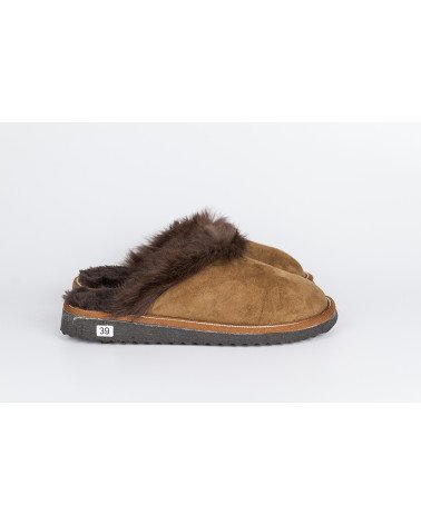 zapatillas destalonadas con pelo