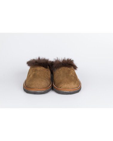 zapatillas destalonadas con pelo