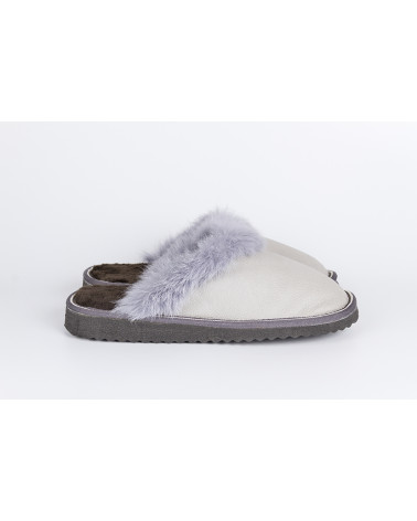 zapatillas destalonadas con pelo