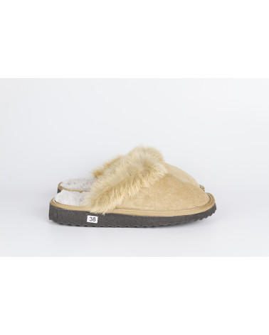 zapatillas destalonadas con pelo
