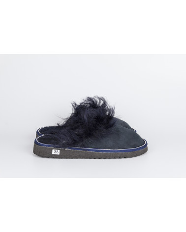 zapatillas destalonadas con pelo