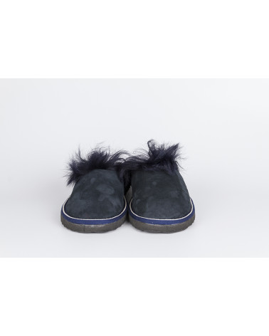 zapatillas destalonadas con pelo