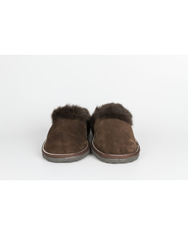 zapatillas destalonadas con pelo