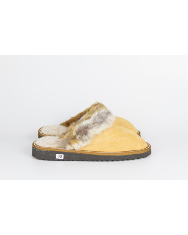 zapatillas destalonadas con pelo