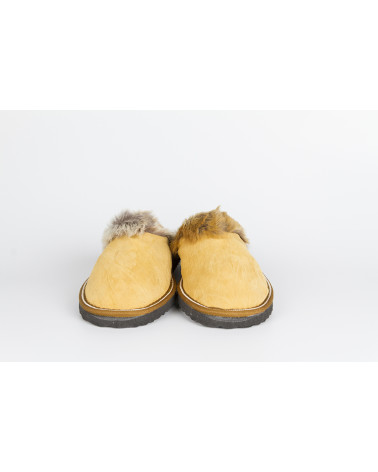 zapatillas destalonadas con pelo