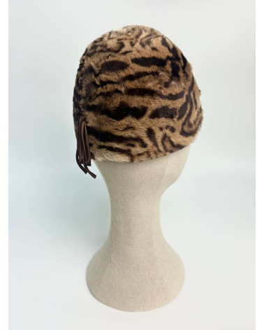 Gorro de estampado felino