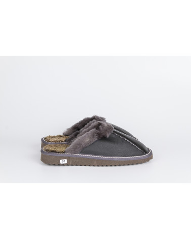 zapatillas destalonadas con pelo